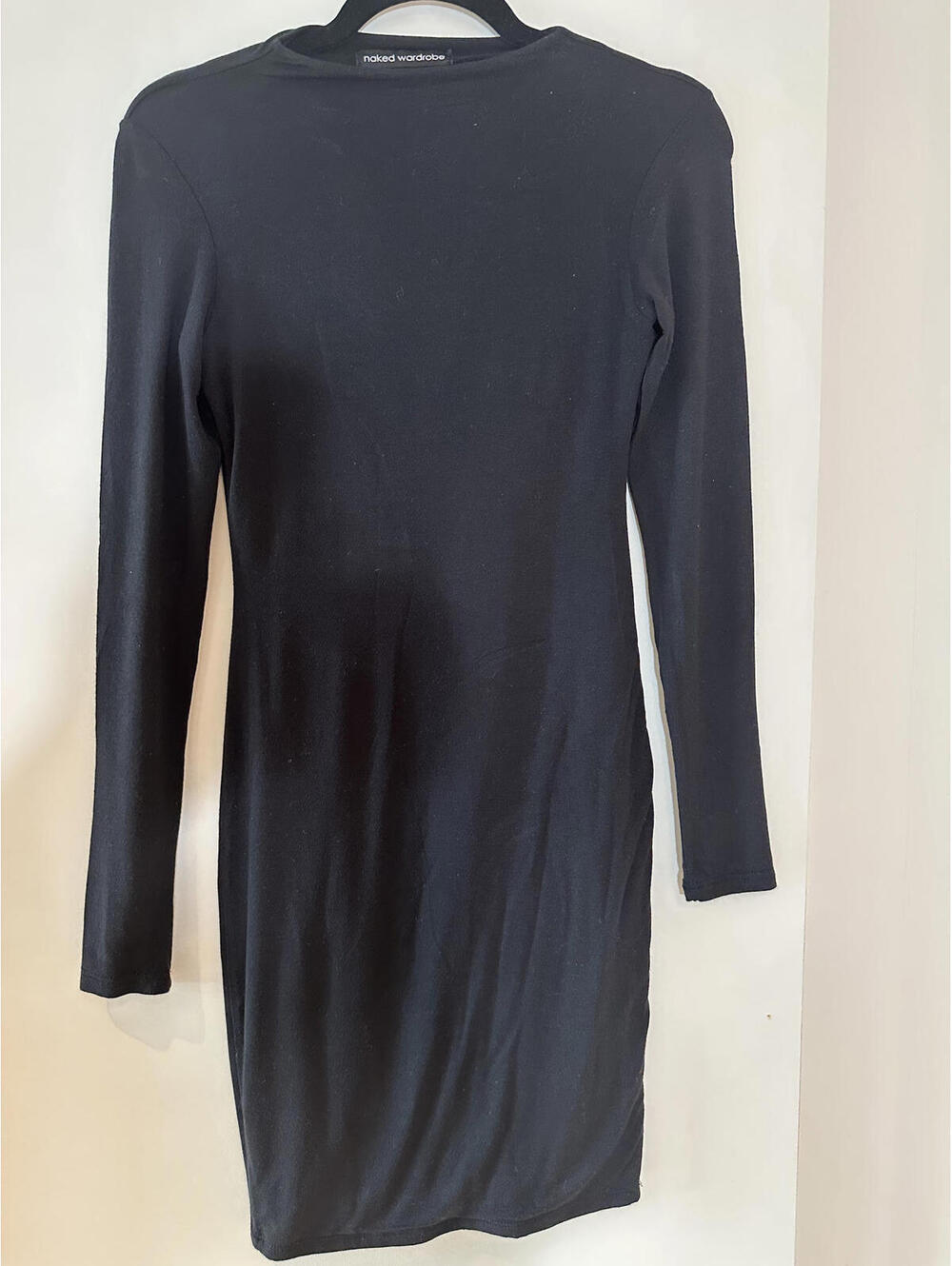 Naked Wardrobe Black Long Sleeve Dress - Picture 2 of 4